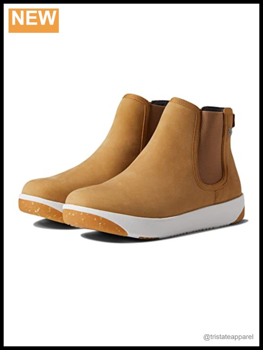 Women's Chelsea Ankle Boots Slip-On Pull-On Leather EVA